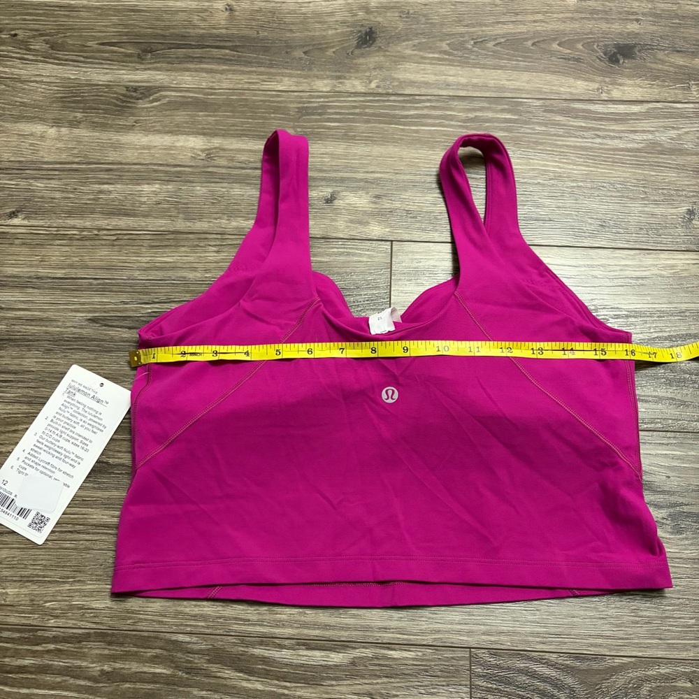 NWT Lululemon Align Tank Top (Ripened Raspberry) Size 12 - Picture 6 of 6